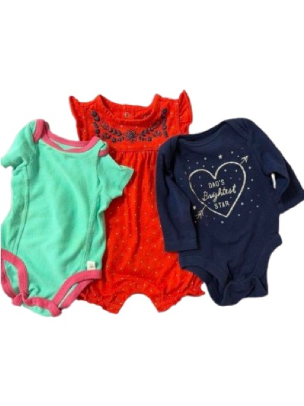 Carters Multi onesies 0 - 6 months